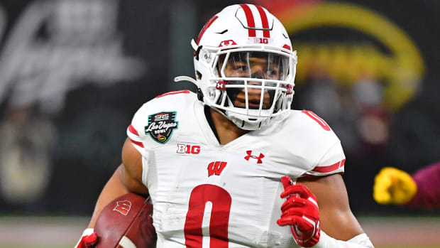 Wisconsin running back Braelon Allen.
